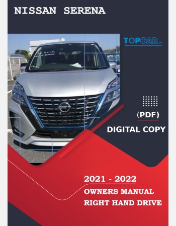 nissan serena 2021-2022 owners manual in english